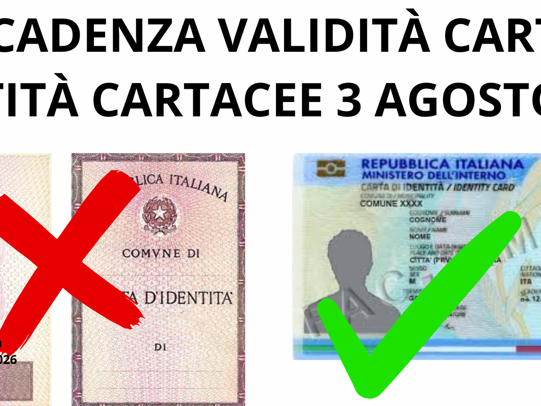 scadenza Carta identità Cartacea